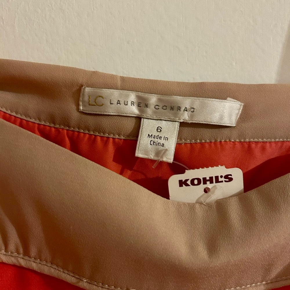 LC Lauren Conrad Orange Spaghetti Strap Sundress - Picture 5 of 6